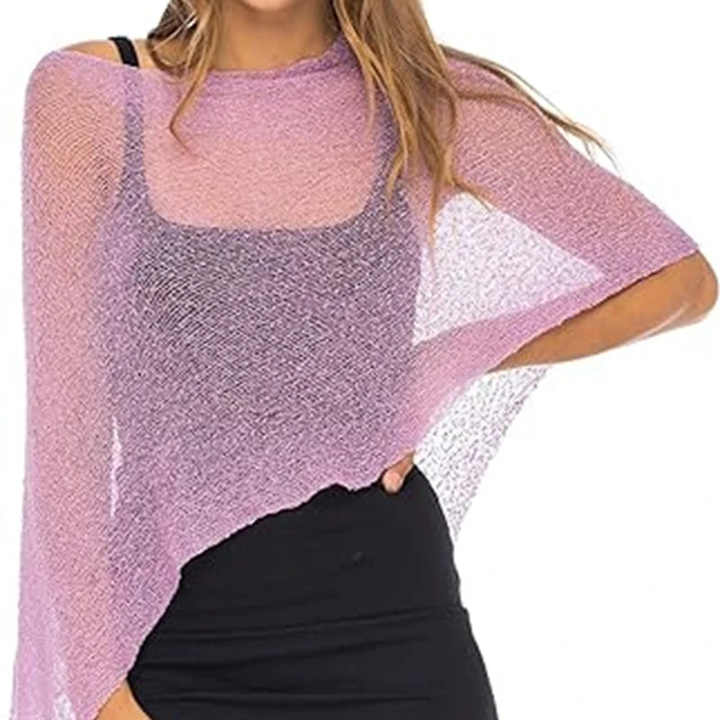 Irregular Knitted Crop Top Pullover