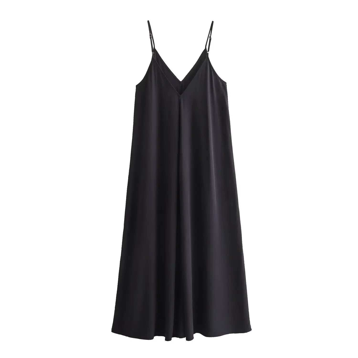 Black Slip Long Beach Dresses
