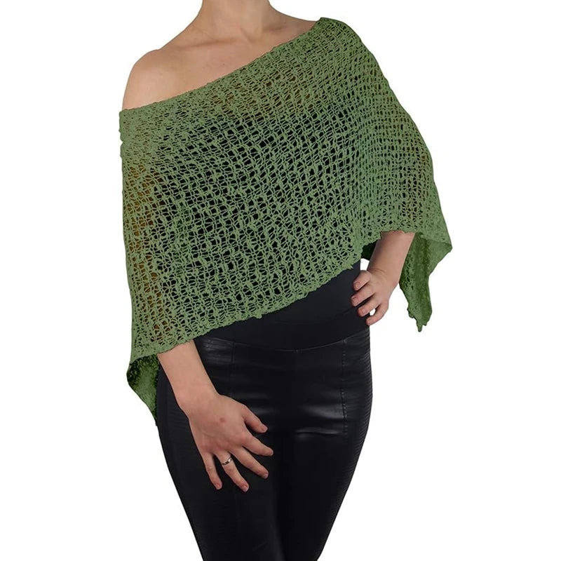 Irregular Knitted Crop Top Pullover
