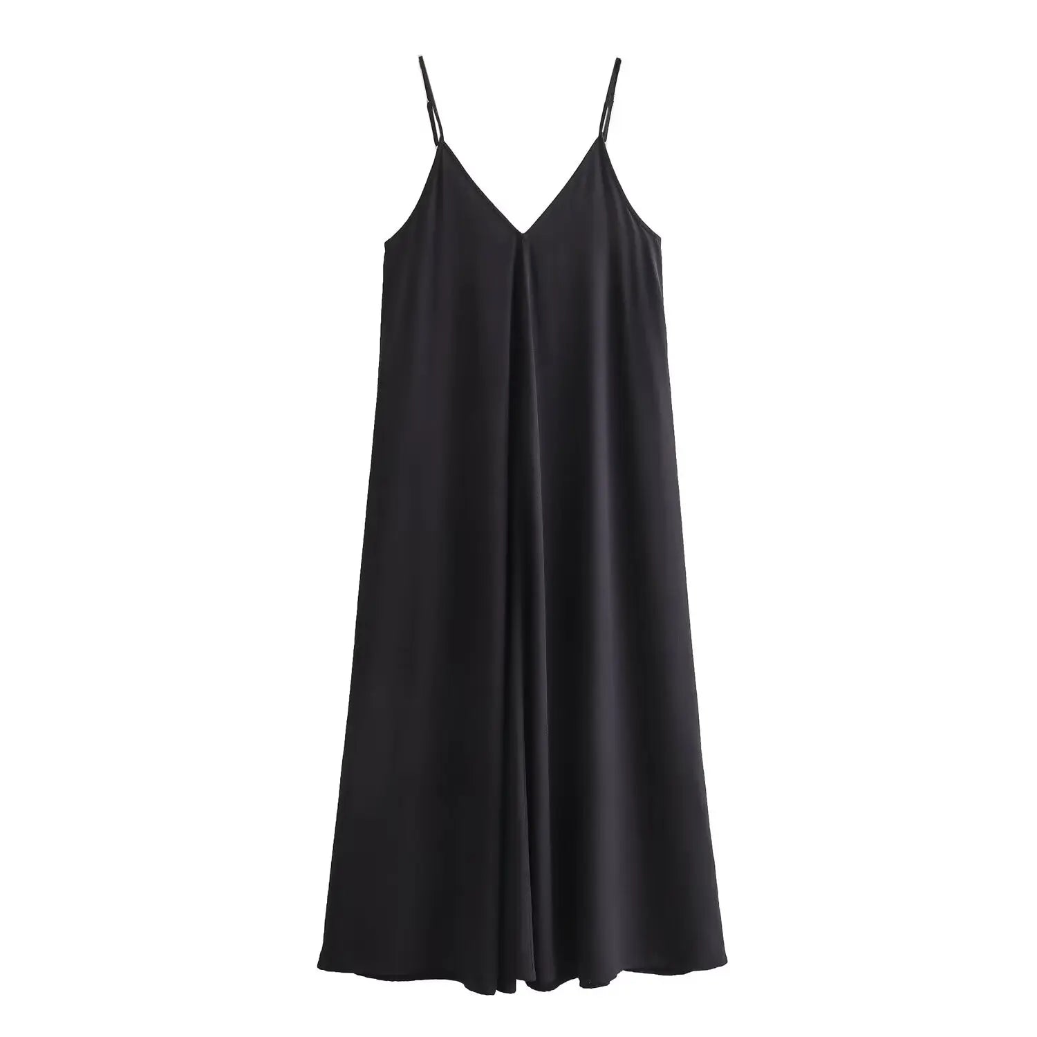 Black Slip Long Beach Dresses